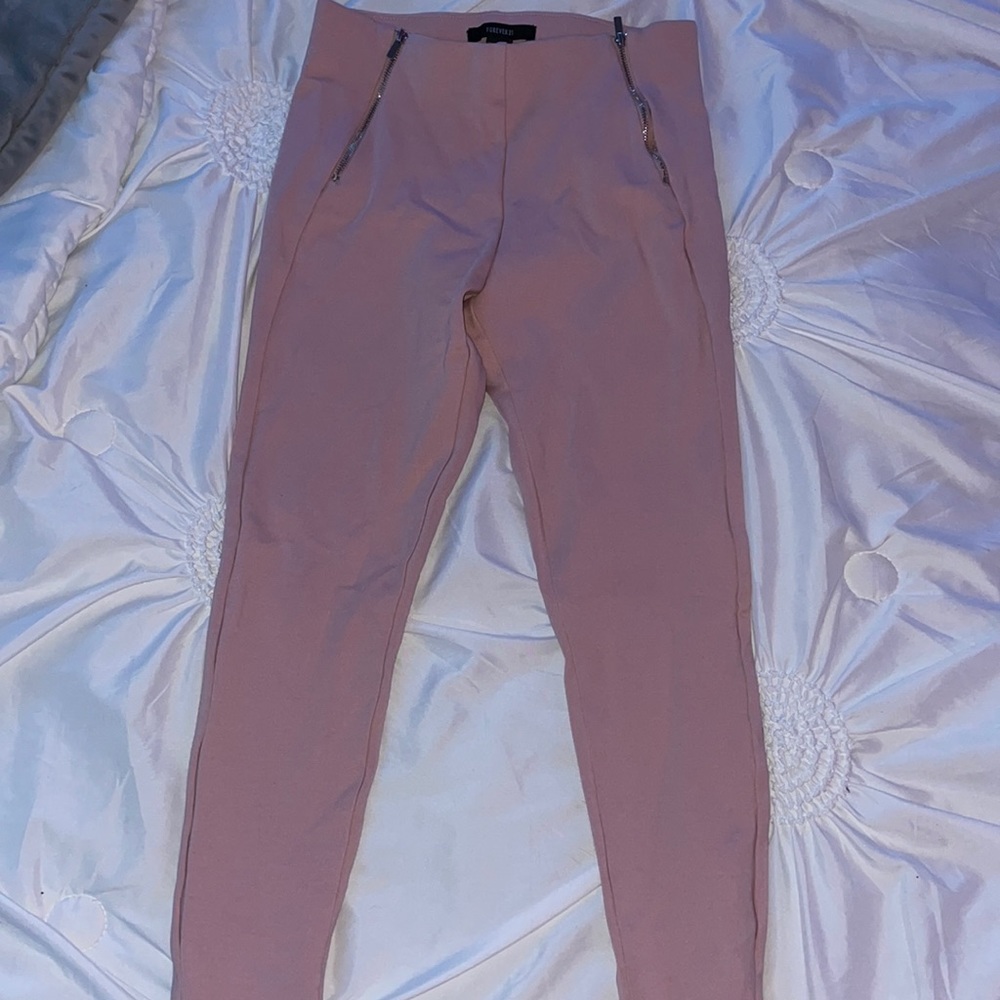 Forever 21 pants with zips on sides